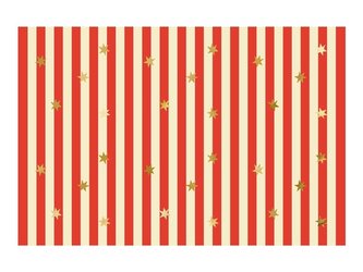 Obrus papierowy Pasy z gwiazdkami 180x120cm