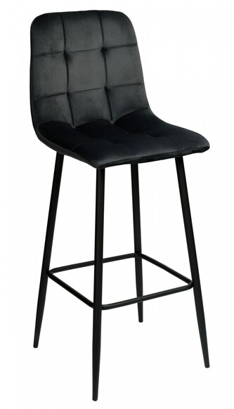 Barová židle Hamilton Velvet černá