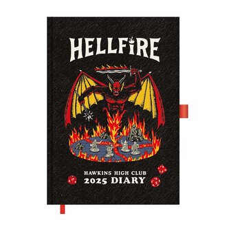 Diář Stranger Things 2025 - Hellfire Hawkings High Club