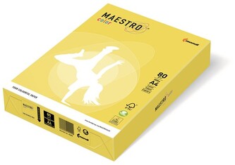 Papier ksero kolorowy A4 80g. żółty ciemny CY39 500 ark., Maestro color