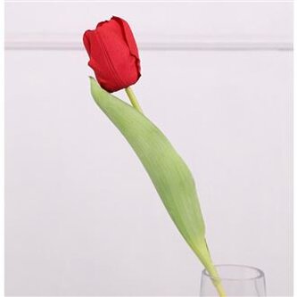 Umělý tulipán červený X6862-08