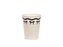 Kubeczki papierowe kremowo-czarne 220ml