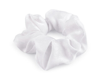 Gumička scrunchie do vlasů - 20 ks - 12 Off White