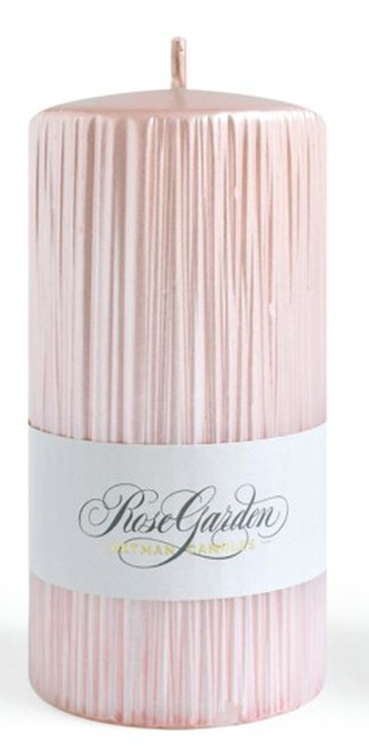 Świeca ROSE GARDEN walec duży 7xh17,5cm parafinowa różowa