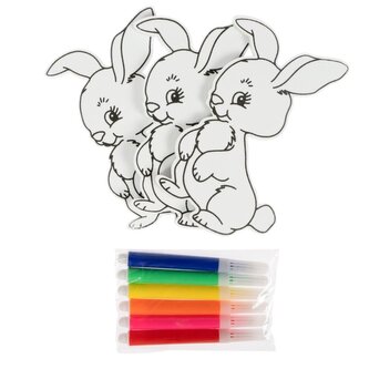 Zajączki do kolorowania