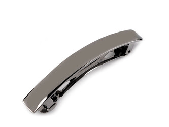 Francouzská spona do vlasů - 1 ks - 3 šedá ocelová