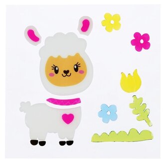 Wiosenna dekoracja okna żelowa