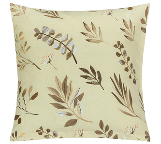 Povláček bavlněný - Větvičky hnědá, béžová - 40x40 cm