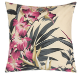 Povláček bavlněný - Amarylka růžová, zelená - 40x40 cm