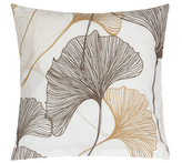 Povláček bavlněný - Ginkgo hnědá, béžová - 40x40 cm