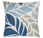 Povláček bavlněný - Variace modrá, béžová - 40x40 cm