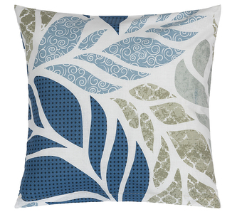 Povláček bavlněný - Variace modrá, béžová - 40x40 cm