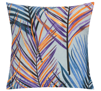 Povláček bavlněný - Kapradí sv.modrá, růžová - 40x40 cm