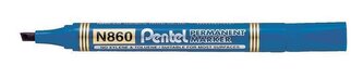 Permanentní popisovač "N860", modrá, 1,5 mm, zkosený hrot, PENTEL N860-CE