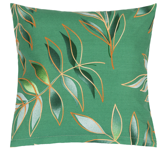 Povláček bavlněný - List zelená - 40x40 cm