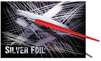 Škrabací folie stříbrná 229 x 152 mm 10 ks