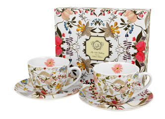 2 filiżanki ze spodkami WHITE inspired by W. Kilburn