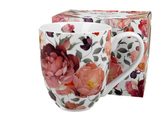 Kubek XXL SPRING ROSES WHITE