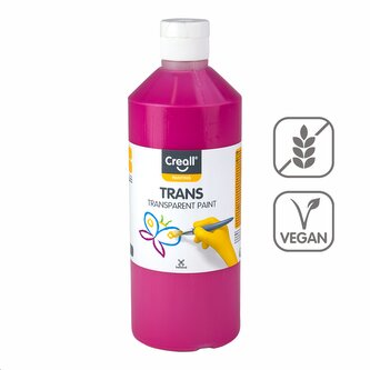Creall transparentní barva Trans, 500 ml, růžová