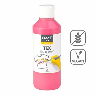 Creall textilní barva TEX, 250 ml, světle růžová