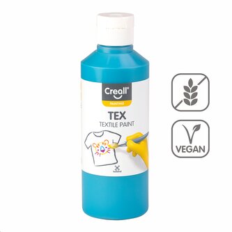 Creall textilní barva TEX, 250 ml, tyrkysová