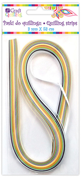 Paski do Quillingu 3mm basic 18kolorów, 100szt. Dp Craft