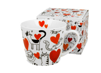 Kubek prosty Koci Świat SERCA