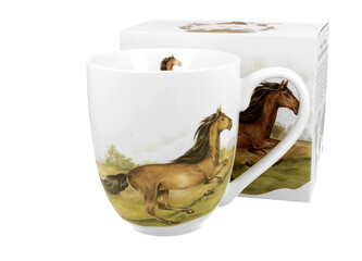 Kubek XXL Świat Zwierząt KOŃ GNIADY