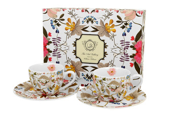 2 filiżanki espresso ze spodkami WHITE inspired by W. Kilburn