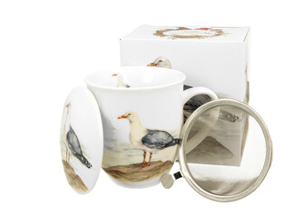 Kubek z zaparzaczem Ptasi Świat MEWA SREBRZYSTA