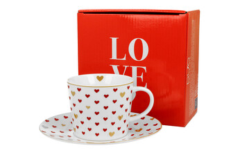 Filiżanka ze spodkiem SERCA 3