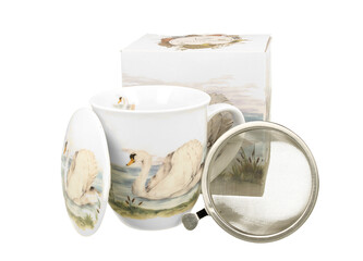 Kubek z zaparzaczem Ptasi Świat ŁABĘDŹ