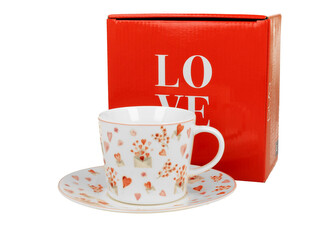 Filiżanka ze spodkiem WALENTYNKA