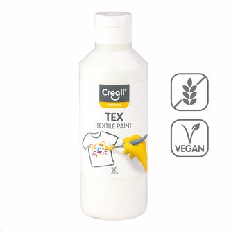 Creall textilní barva TEX, 250 ml, bílá