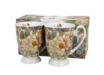 2 kubki royal PEONY WHITE