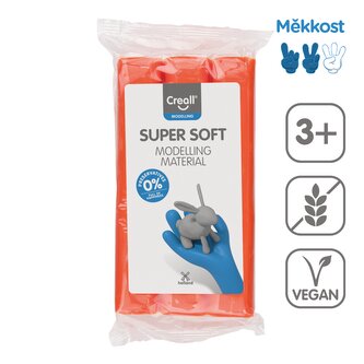 Creall modelovací hmota Super soft, 500 g, oranžová