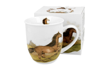 Kubek 400 ml Świat Zwierząt KOŃ GNIADY