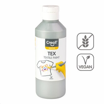 Creall textilní barva TEX, 250 ml, stříbrná