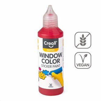 Creall barva na sklo Window color, 80 ml, červená
