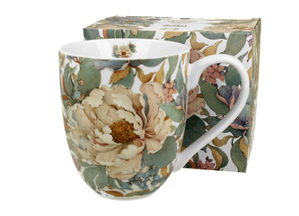 Kubek XXL PEONY WHITE