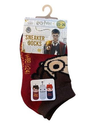 Ponožky dětské kotníkové, 3 ks Harry, Voldemort, Ron Velikost: 23/26