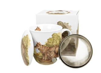 Kubek z zaparzaczem Świat Zwierząt WILKI