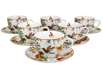 6 filiżanek ze spodkami LINNEA