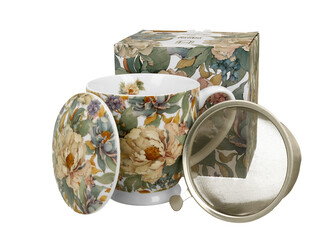 Zaparzacz na stopce PEONY WHITE