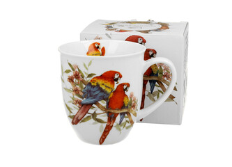 Kubek 400 ml Ptasi Świat PAPUGI ARA SZKARŁATNE