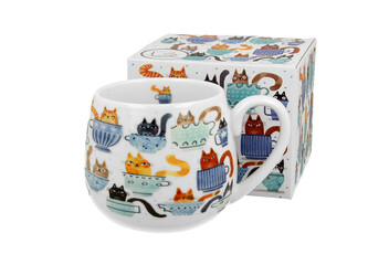 Kubek baryłka Koci Świat KOTY W FILIŻANKACH