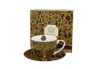 Filiżanka ze spodkiem TREE OF LIFE inspired by Klimt