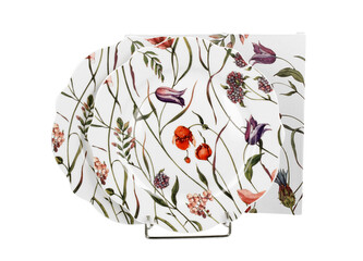 Komplet 2 talerze deserowe FLOWER MEADOW