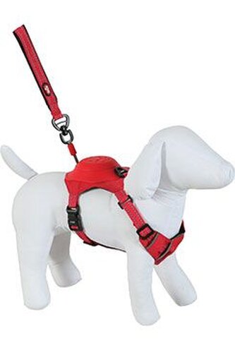 Postroj pes s vodítkem EASY RIDE červená L Zolux Postroj pes s vodítkem EASY RIDE červená L Zolux