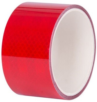Páska samolepící reflexní 50 mm x 2 m červená extra viditelná